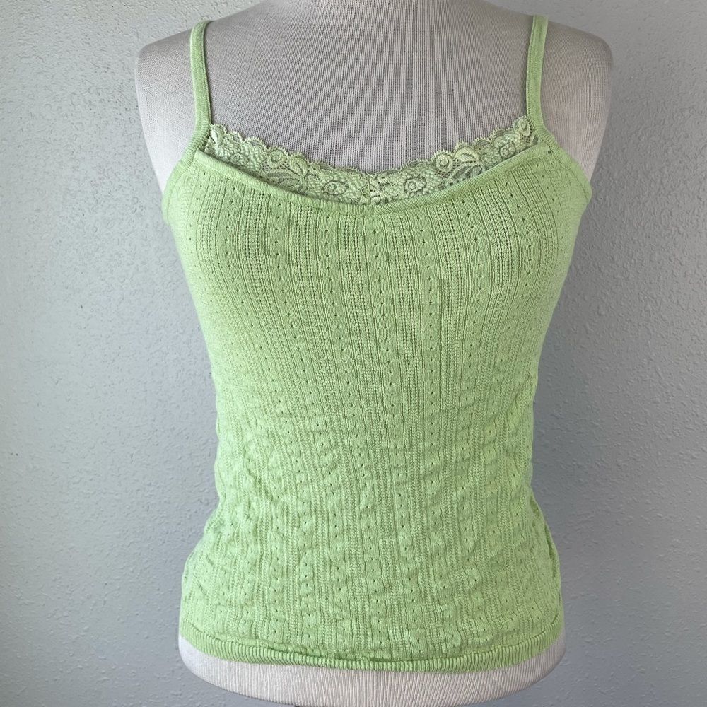 JW Style Light Green Tank Top Size M EUC
